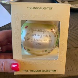 Hallmark satin ornament